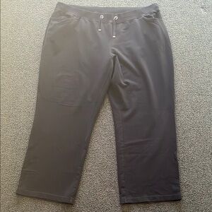 Plus size black Lane Bryant active drawstring sweats